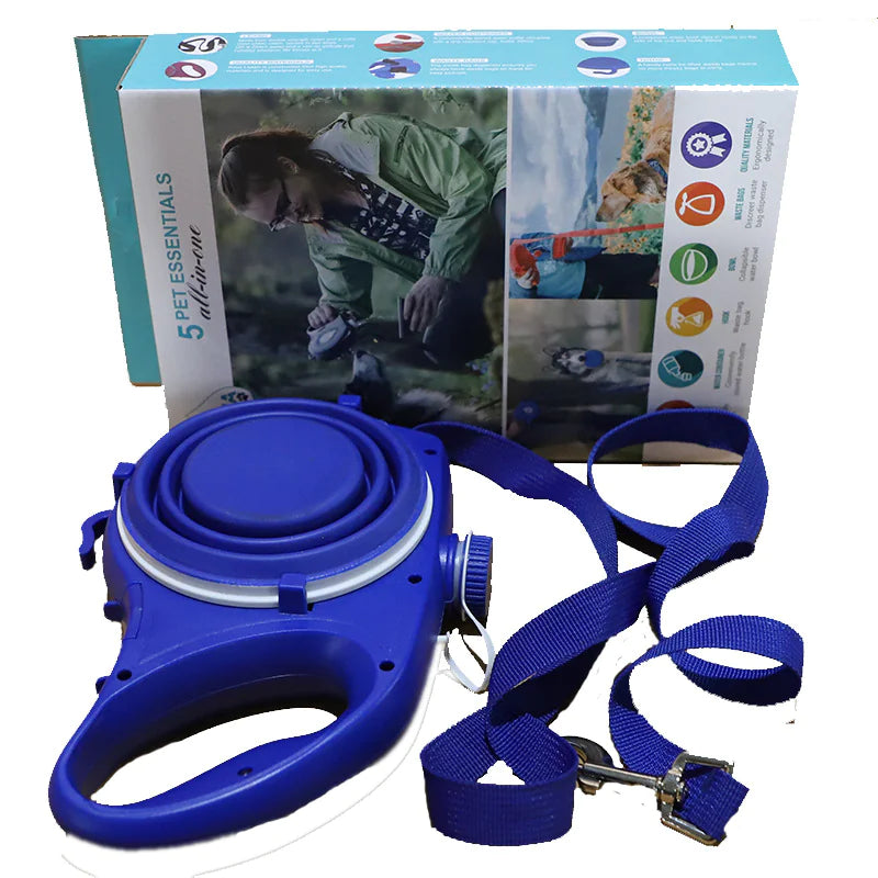 Travel Dog Leash Kit with Bottle