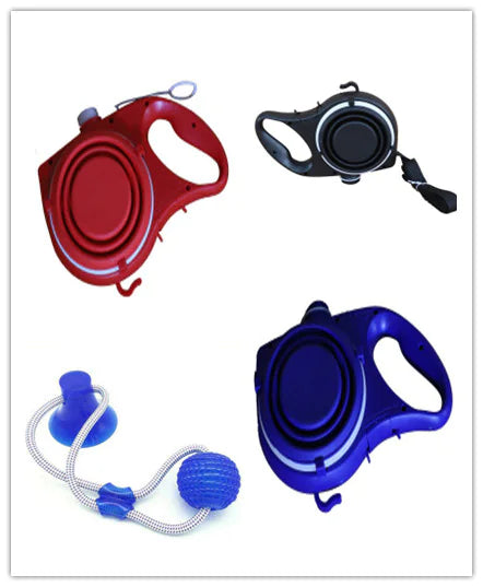 Travel Dog Leash Kit with Bottle